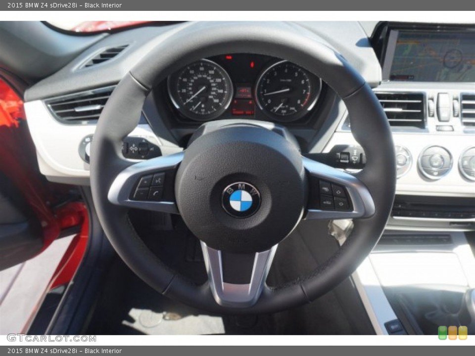 Black Interior Steering Wheel for the 2015 BMW Z4 sDrive28i #97975678