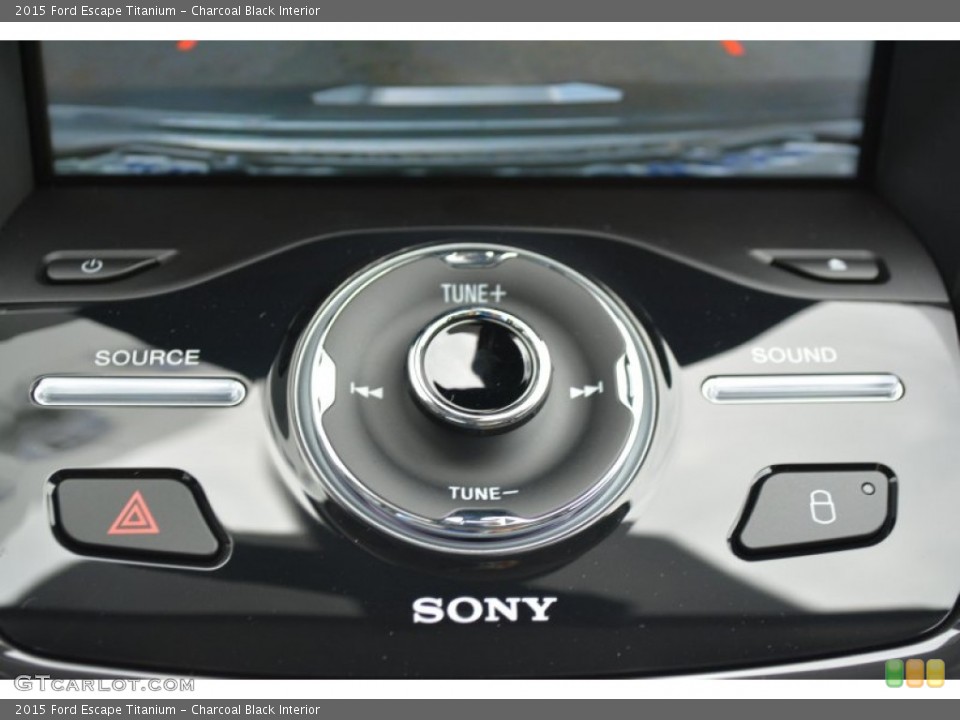 Charcoal Black Interior Controls for the 2015 Ford Escape Titanium #97975978