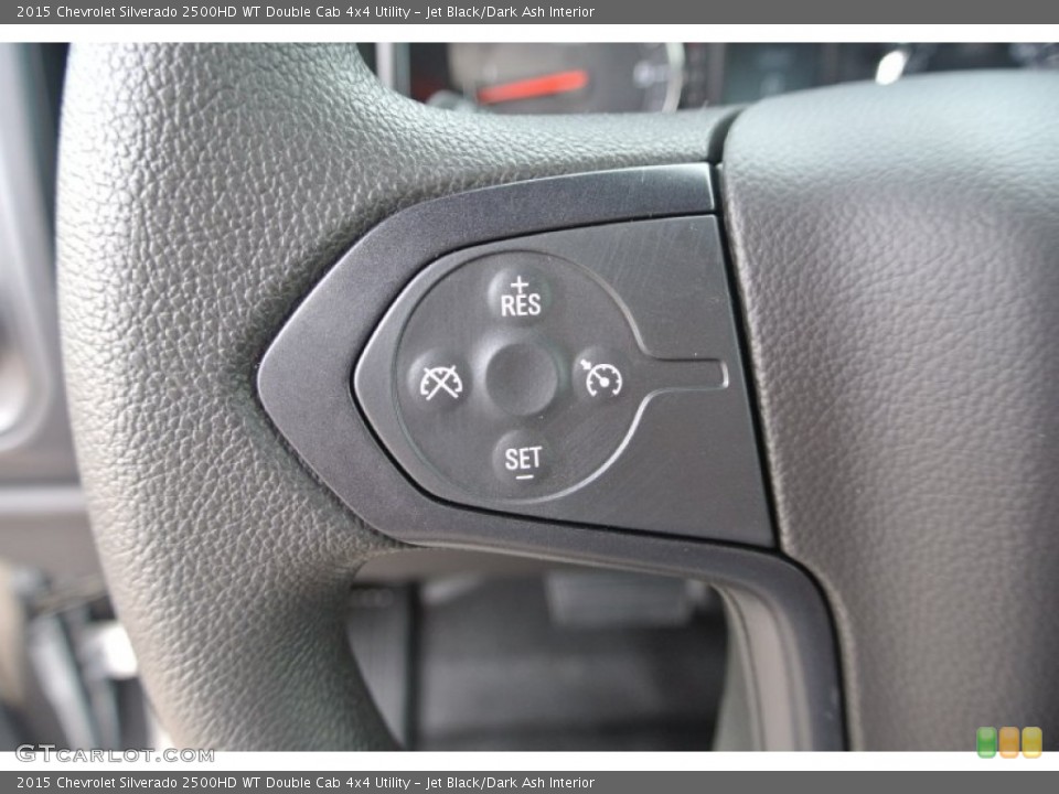 Jet Black/Dark Ash Interior Controls for the 2015 Chevrolet Silverado 2500HD WT Double Cab 4x4 Utility #97975990