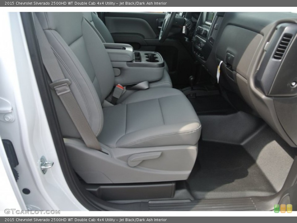 Jet Black/Dark Ash Interior Front Seat for the 2015 Chevrolet Silverado 2500HD WT Double Cab 4x4 Utility #97976082