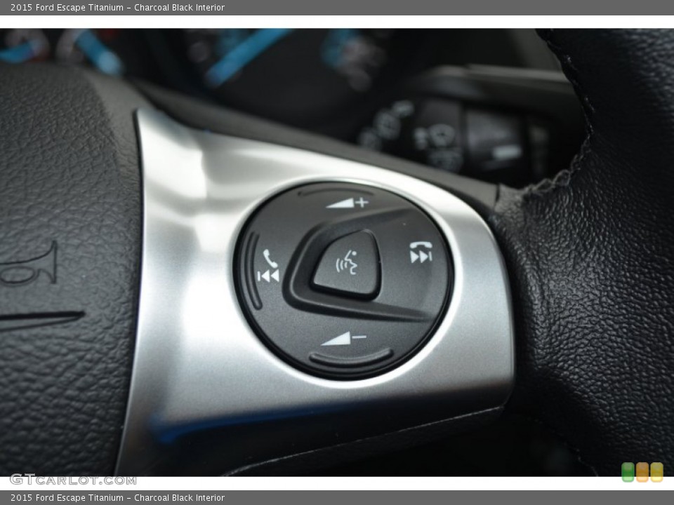 Charcoal Black Interior Controls for the 2015 Ford Escape Titanium #97976188