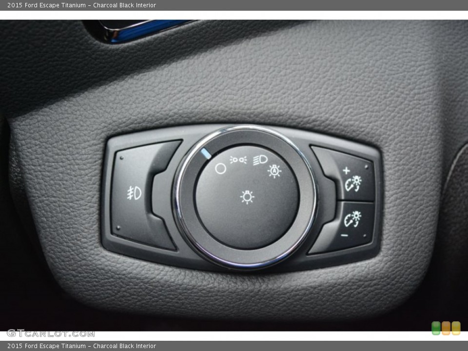 Charcoal Black Interior Controls for the 2015 Ford Escape Titanium #97976239