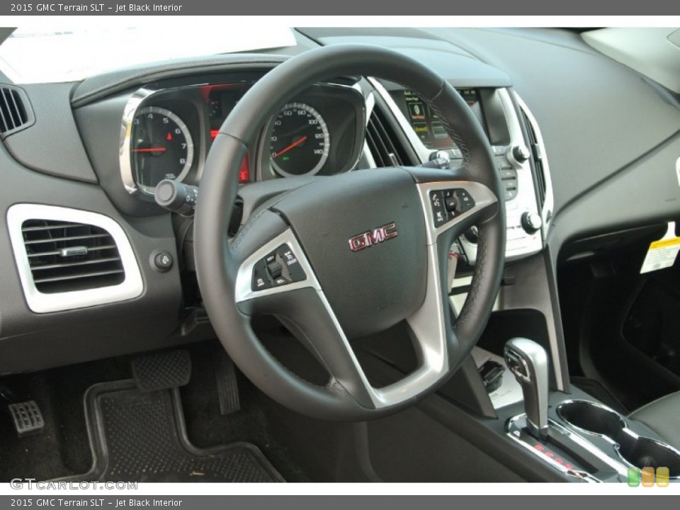 Jet Black Interior Steering Wheel for the 2015 GMC Terrain SLT #97978242