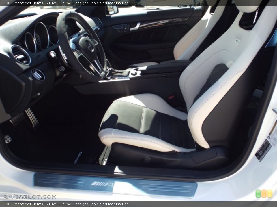 designo Porcelain/Black Interior Photo for the 2015 Mercedes-Benz C 63 AMG Coupe #97979194