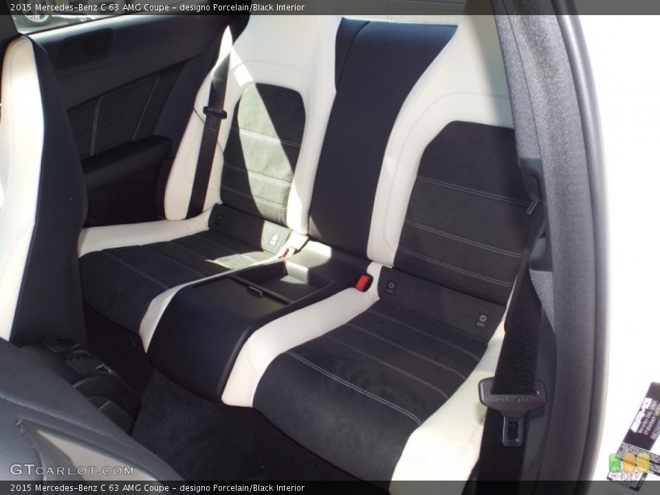 designo Porcelain/Black Interior Rear Seat for the 2015 Mercedes-Benz C 63 AMG Coupe #97979218