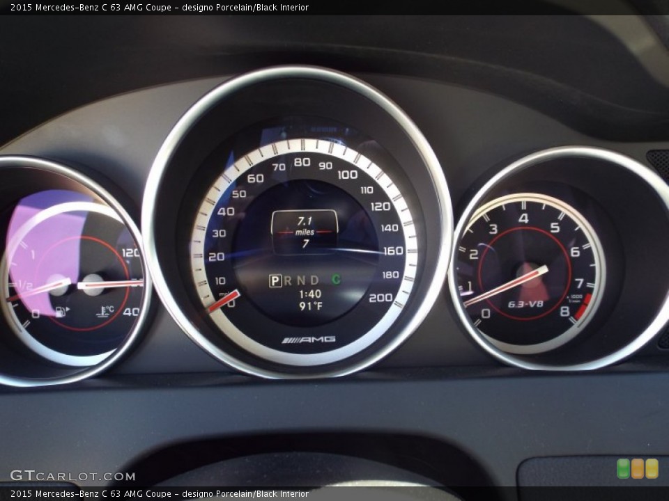 designo Porcelain/Black Interior Gauges for the 2015 Mercedes-Benz C 63 AMG Coupe #97979272