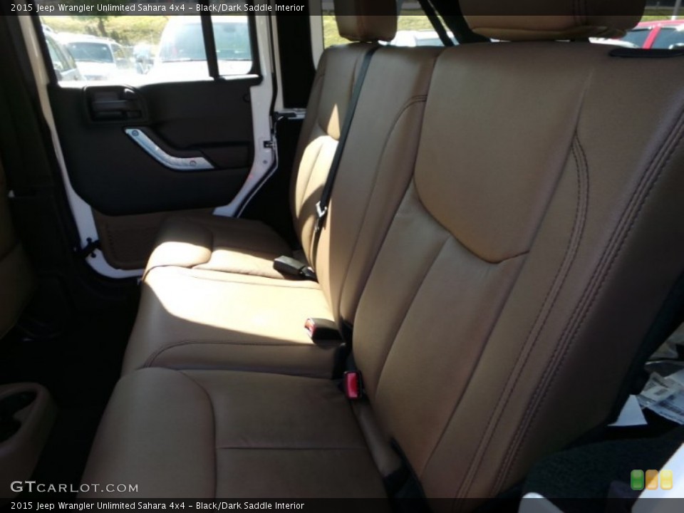 Black/Dark Saddle Interior Rear Seat for the 2015 Jeep Wrangler Unlimited Sahara 4x4 #97979773