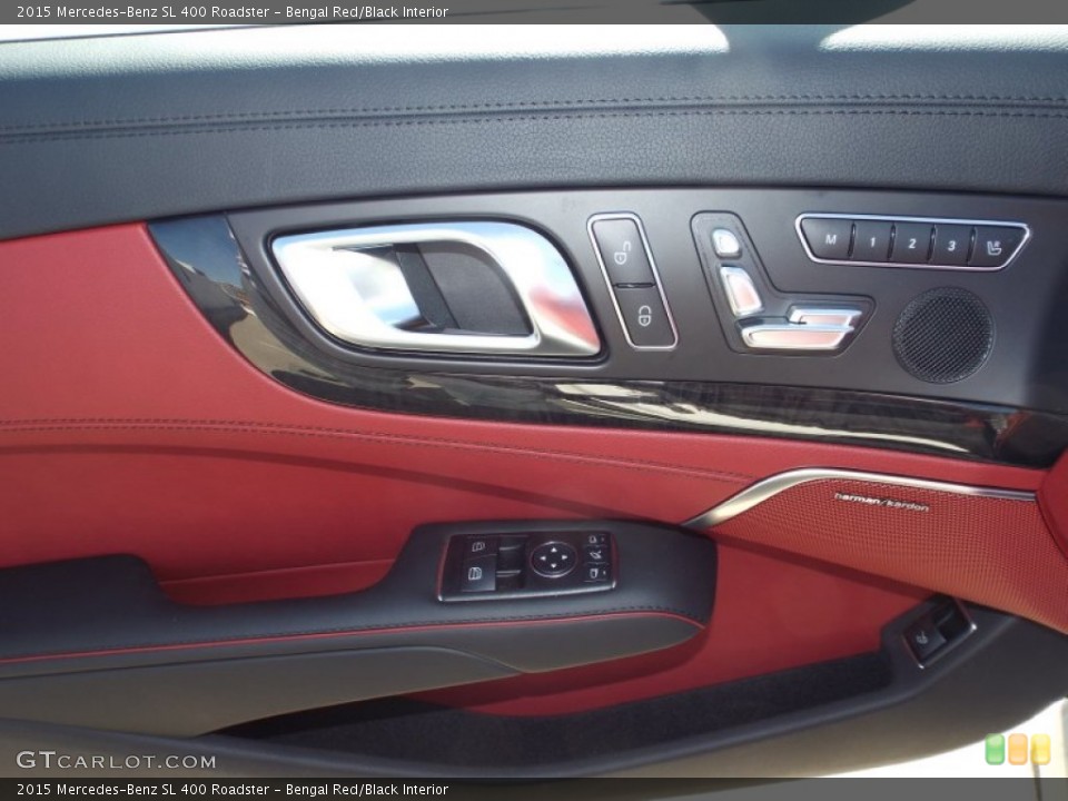 Bengal Red/Black Interior Door Panel for the 2015 Mercedes-Benz SL 400 Roadster #97979899