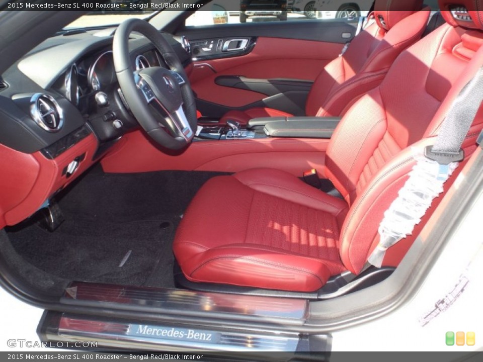 Bengal Red/Black Interior Front Seat for the 2015 Mercedes-Benz SL 400 Roadster #97979923