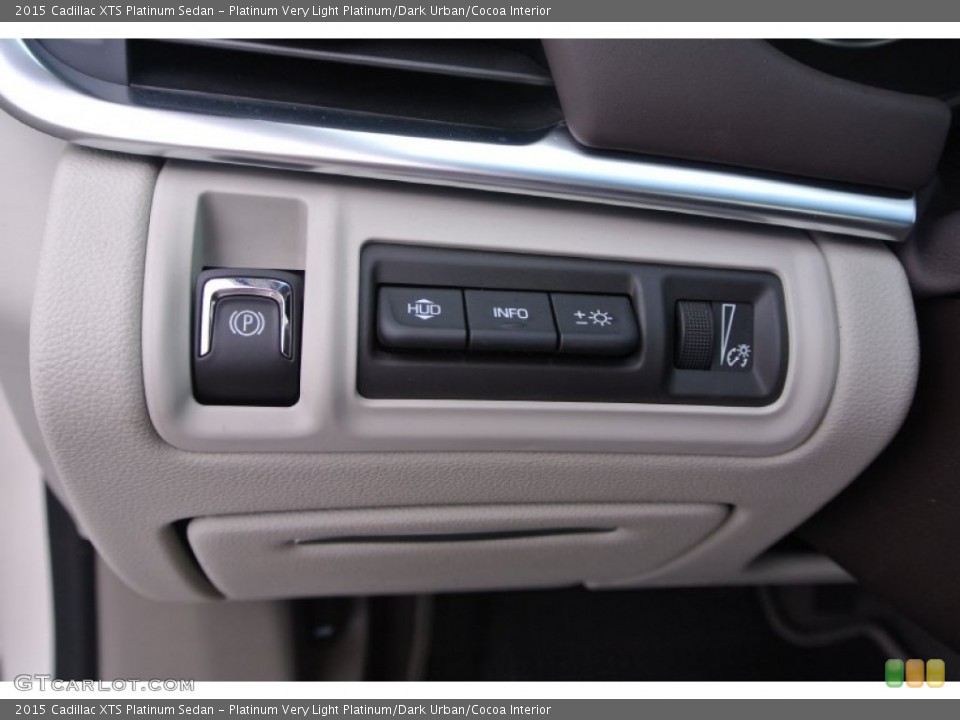 Platinum Very Light Platinum/Dark Urban/Cocoa Interior Controls for the 2015 Cadillac XTS Platinum Sedan #97979935