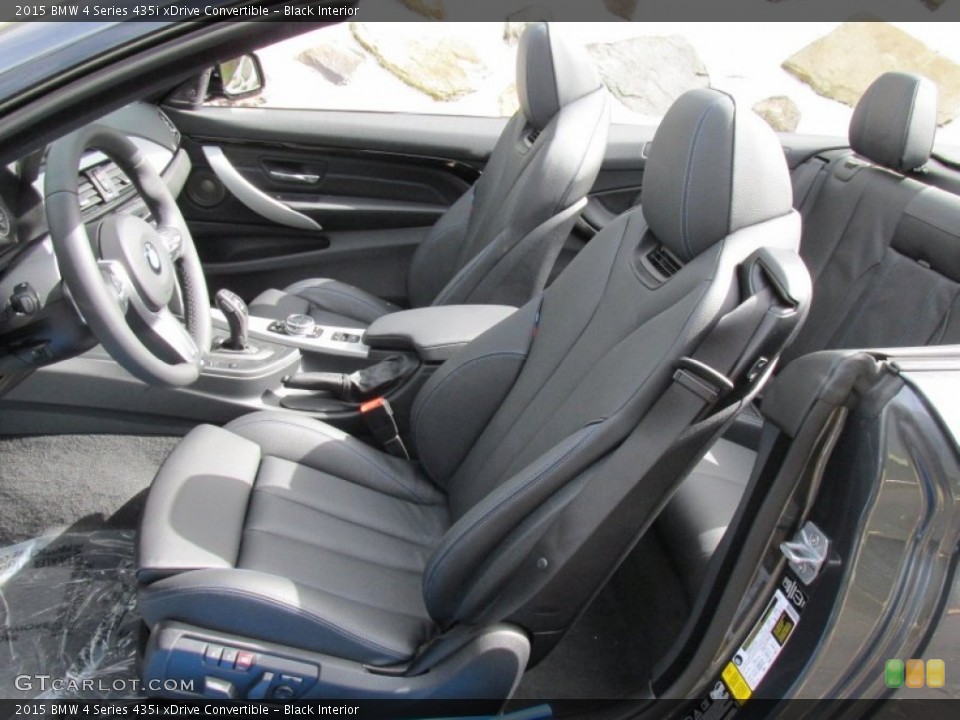 Black Interior Front Seat for the 2015 BMW 4 Series 435i xDrive Convertible #97980304
