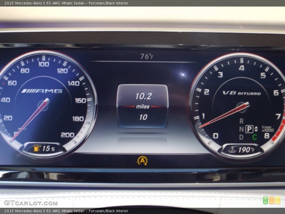 Porcelain/Black Interior Gauges for the 2015 Mercedes-Benz S 63 AMG 4Matic Sedan #97980340