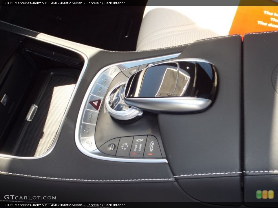 Porcelain/Black Interior Transmission for the 2015 Mercedes-Benz S 63 AMG 4Matic Sedan #97980428