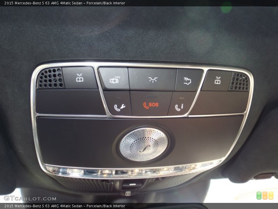 Porcelain/Black Interior Controls for the 2015 Mercedes-Benz S 63 AMG 4Matic Sedan #97980451