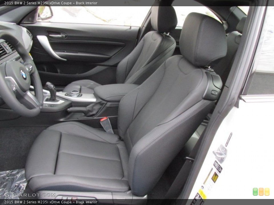 Black Interior Front Seat for the 2015 BMW 2 Series M235i xDrive Coupe #97980841