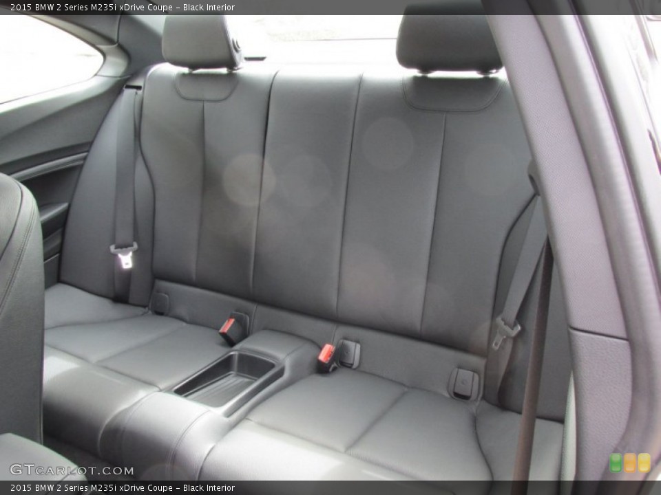 Black Interior Rear Seat for the 2015 BMW 2 Series M235i xDrive Coupe #97980865