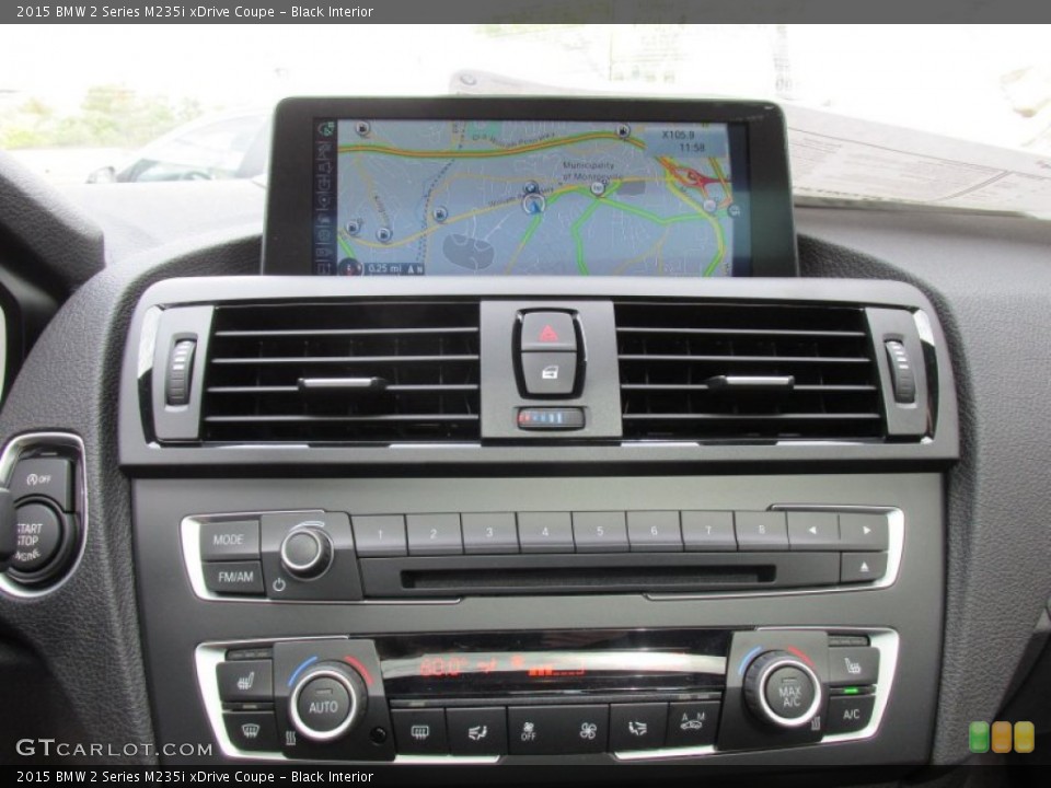 Black Interior Controls for the 2015 BMW 2 Series M235i xDrive Coupe #97980916
