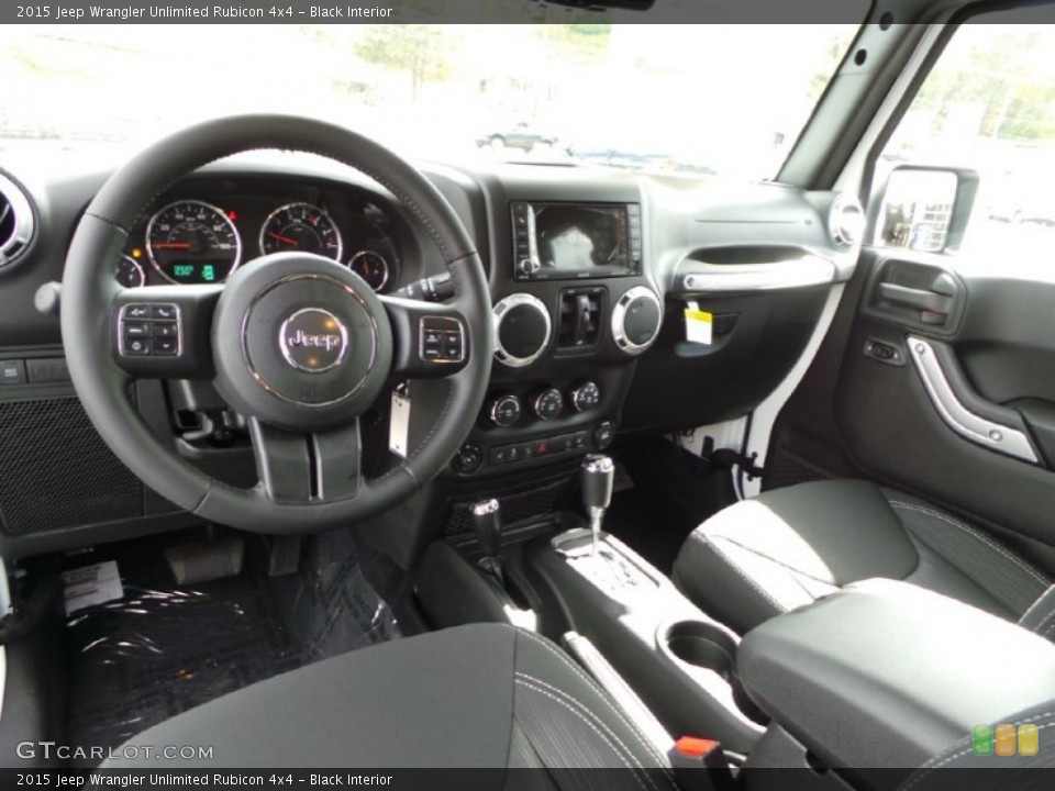 Black Interior Prime Interior for the 2015 Jeep Wrangler Unlimited Rubicon 4x4 #97981384