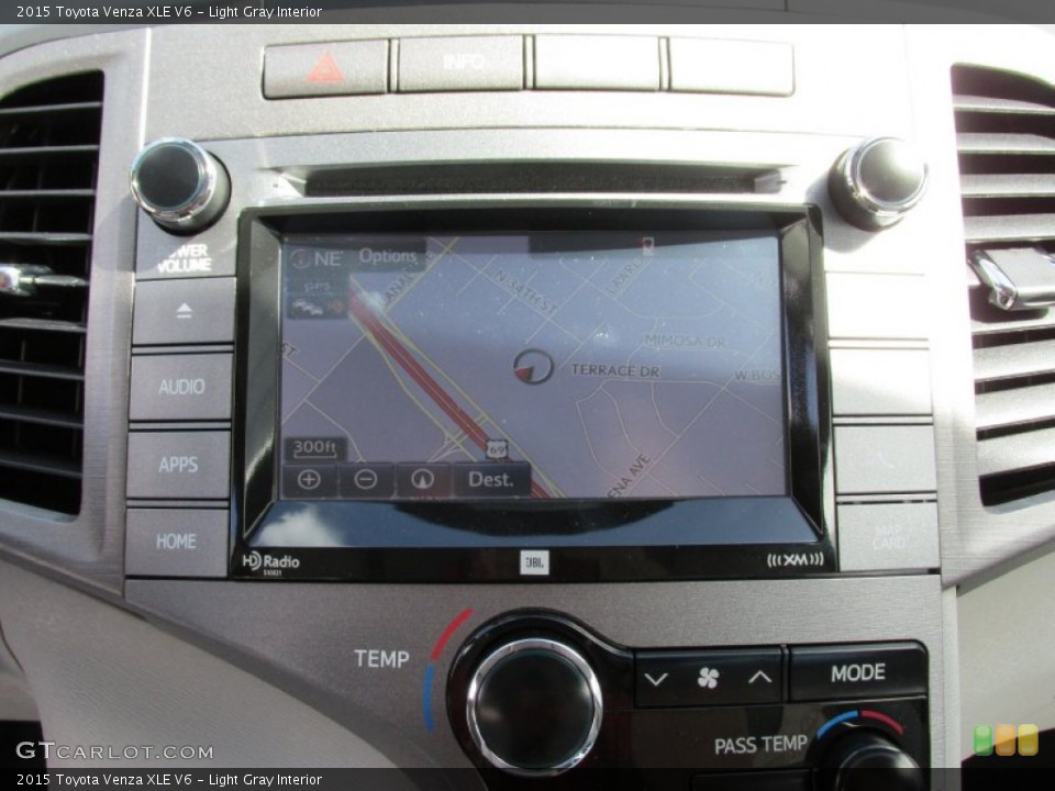 Light Gray Interior Navigation for the 2015 Toyota Venza XLE V6 #97982122