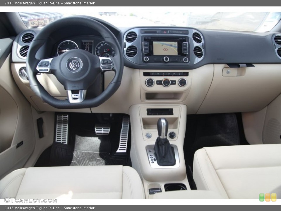 Sandstone Interior Dashboard for the 2015 Volkswagen Tiguan R-Line #97984612
