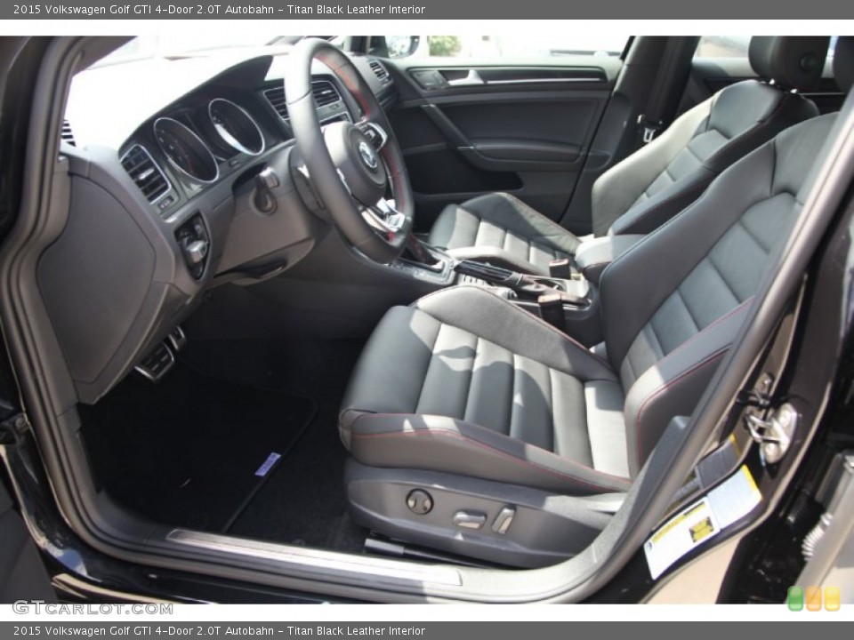Titan Black Leather Interior Photo for the 2015 Volkswagen Golf GTI 4-Door 2.0T Autobahn #97984945