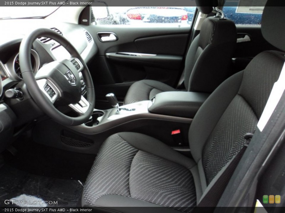 Black Interior Front Seat for the 2015 Dodge Journey SXT Plus AWD #97986718