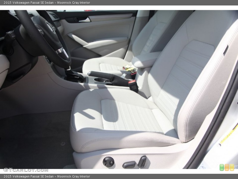 Moonrock Gray Interior Front Seat for the 2015 Volkswagen Passat SE Sedan #97987573