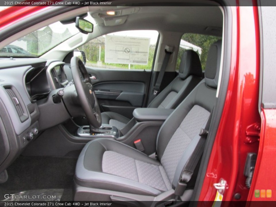 Jet Black Interior Front Seat for the 2015 Chevrolet Colorado Z71 Crew Cab 4WD #97991812