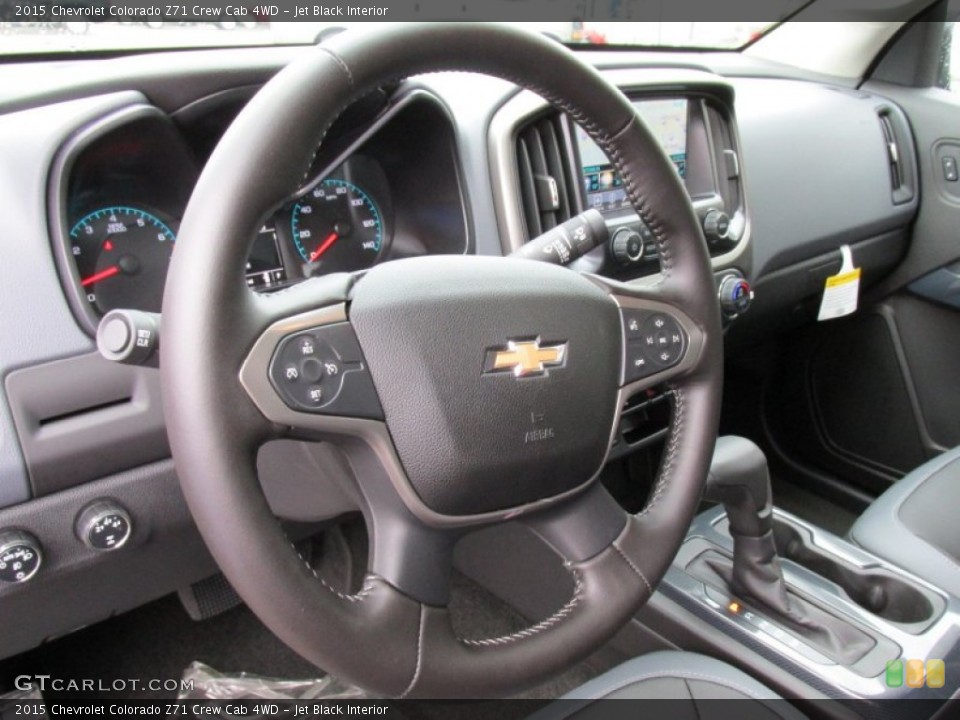 Jet Black Interior Steering Wheel for the 2015 Chevrolet Colorado Z71 Crew Cab 4WD #97991863