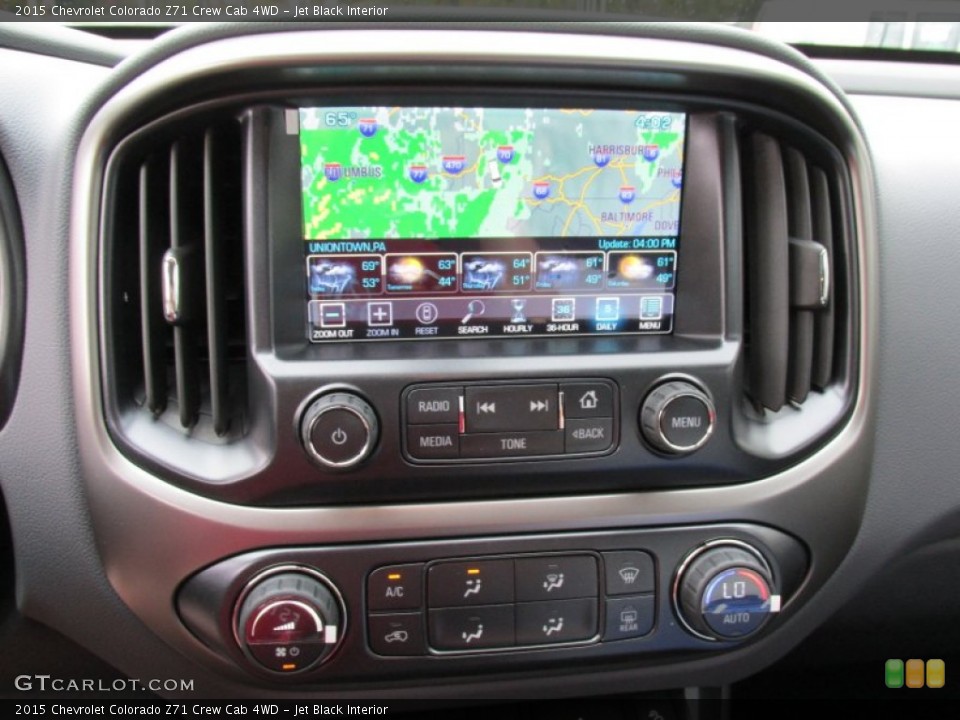 Jet Black Interior Controls for the 2015 Chevrolet Colorado Z71 Crew Cab 4WD #97991938