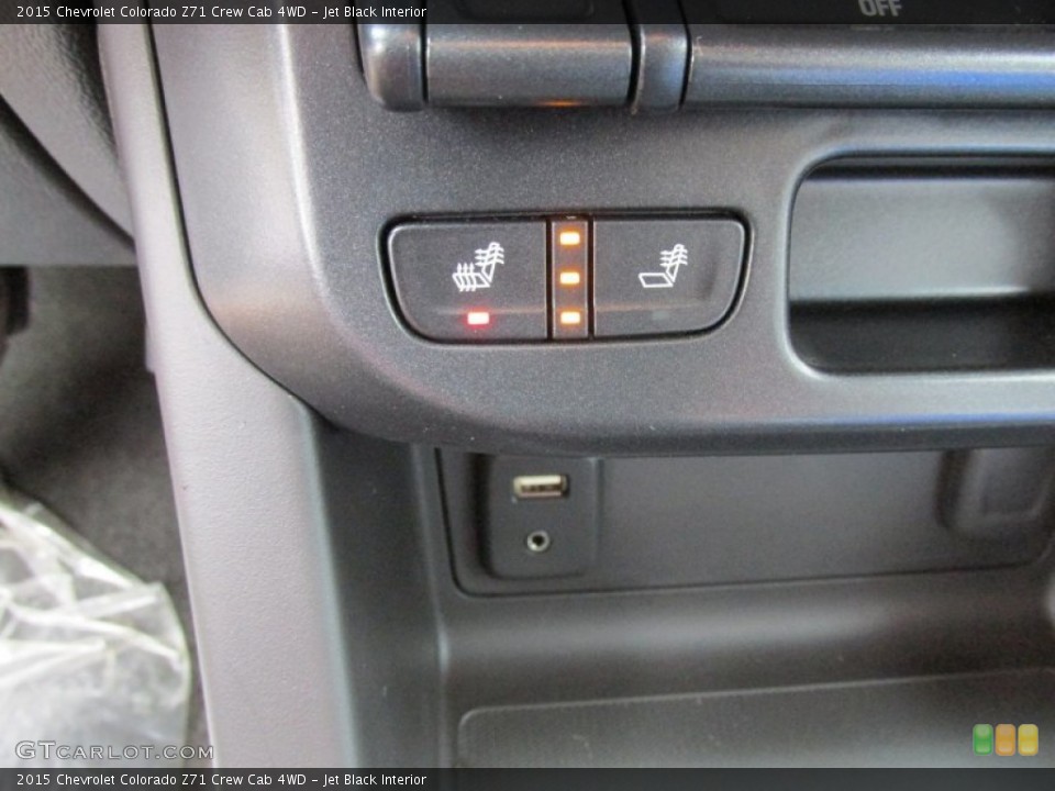Jet Black Interior Controls for the 2015 Chevrolet Colorado Z71 Crew Cab 4WD #97991959