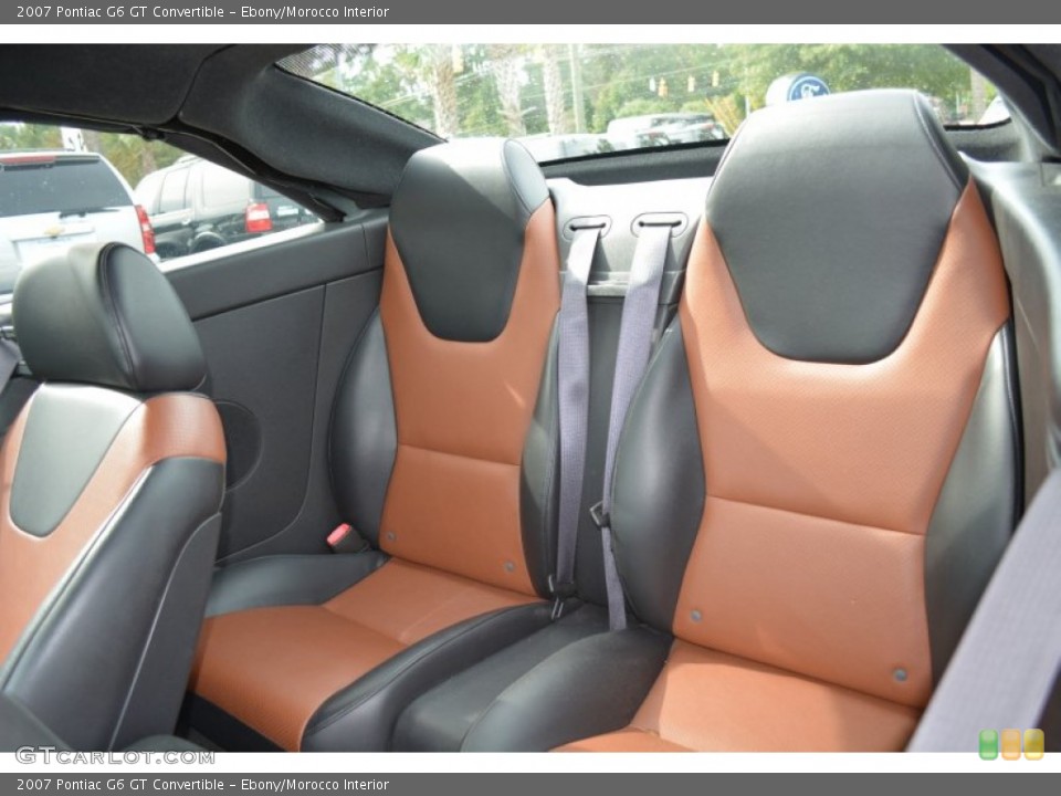 Ebony/Morocco Interior Rear Seat for the 2007 Pontiac G6 GT Convertible #97992277