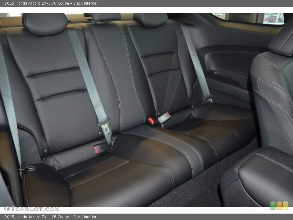 Black Interior Rear Seat for the 2015 Honda Accord EX-L V6 Coupe #97997140