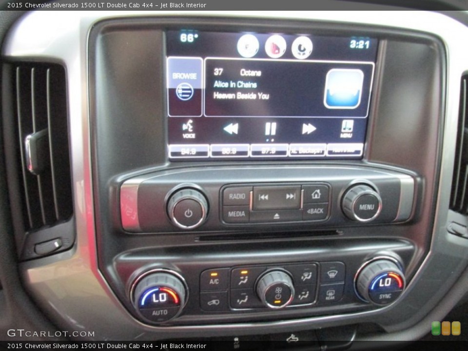 Jet Black Interior Controls for the 2015 Chevrolet Silverado 1500 LT Double Cab 4x4 #97997665