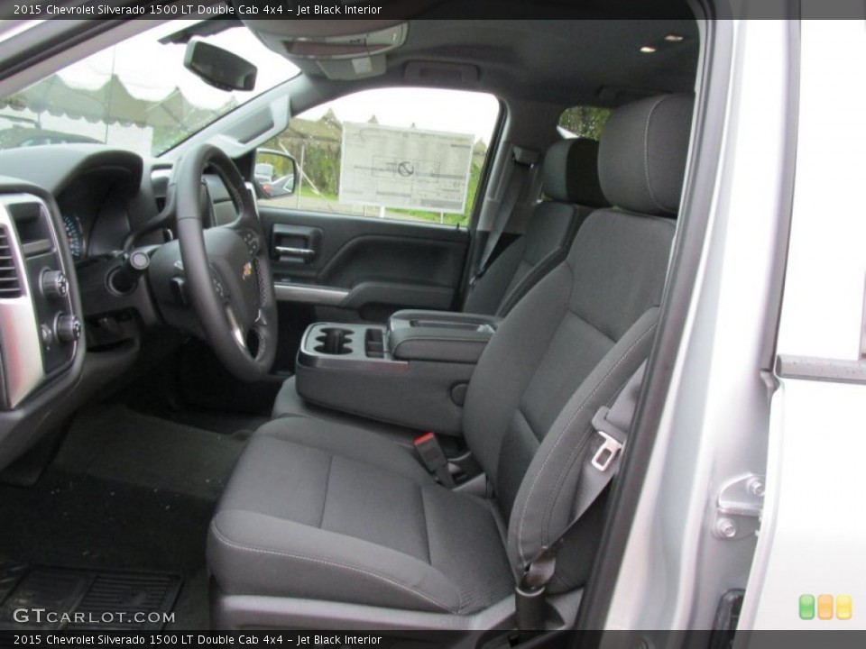 Jet Black Interior Photo for the 2015 Chevrolet Silverado 1500 LT Double Cab 4x4 #97998036