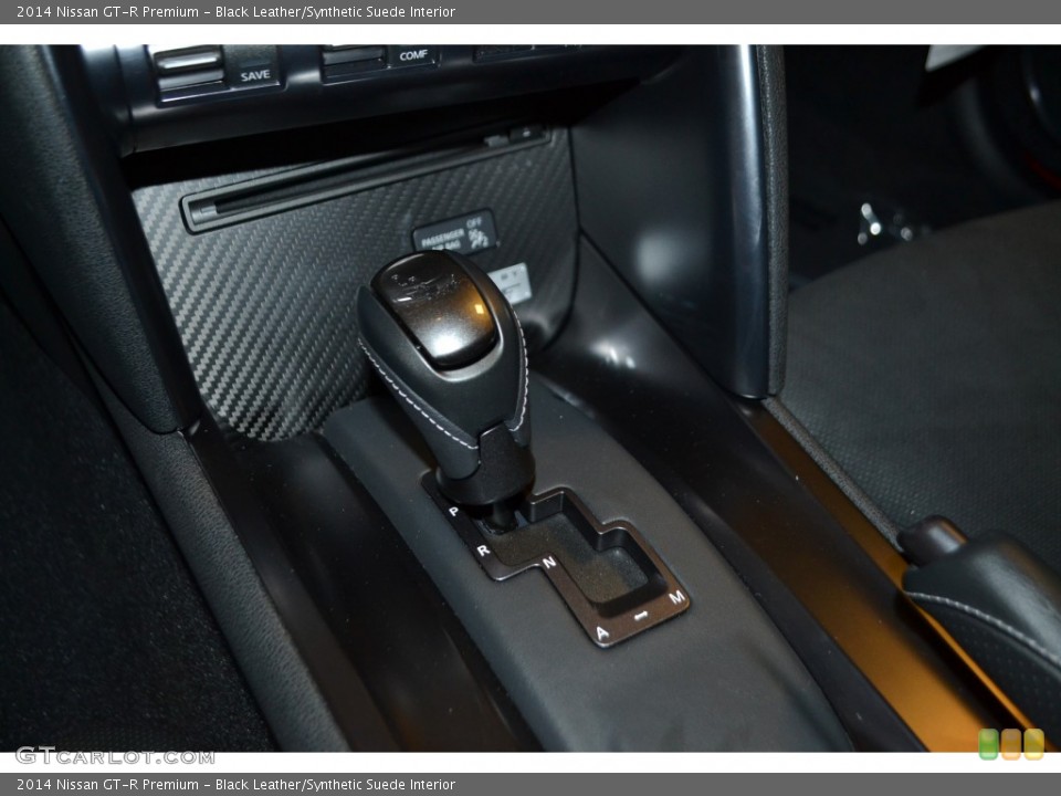 Black Leather/Synthetic Suede Interior Transmission for the 2014 Nissan GT-R Premium #98005975