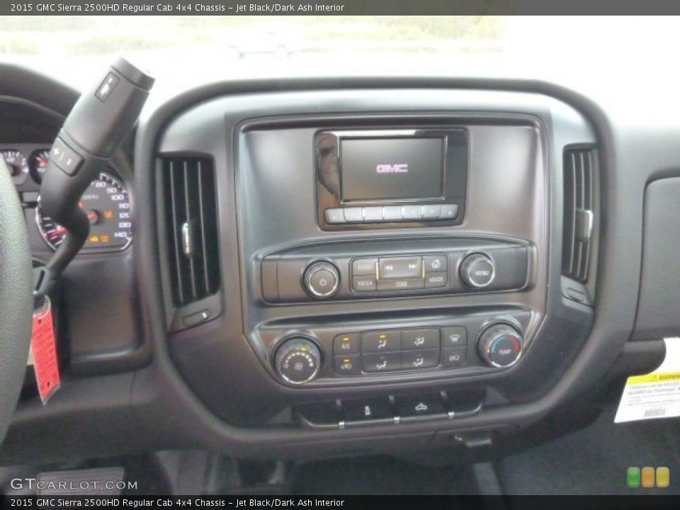 Jet Black/Dark Ash Interior Controls for the 2015 GMC Sierra 2500HD Regular Cab 4x4 Chassis #98017534