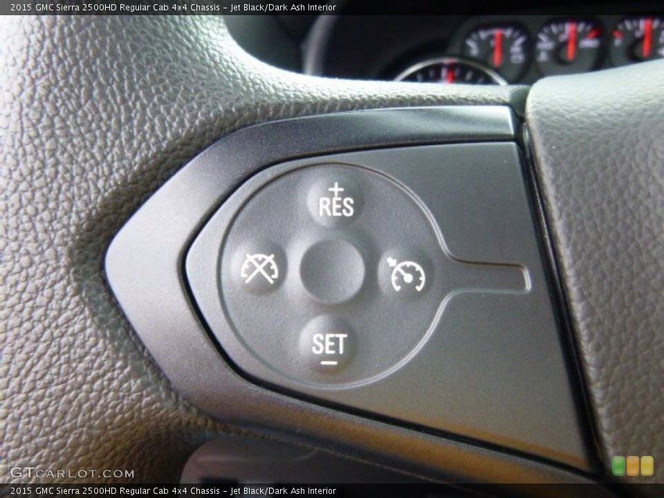 Jet Black/Dark Ash Interior Controls for the 2015 GMC Sierra 2500HD Regular Cab 4x4 Chassis #98017582