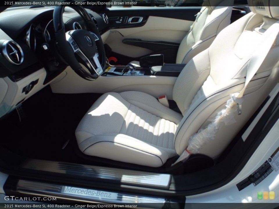 Ginger Beige/Espresso Brown Interior Front Seat for the 2015 Mercedes-Benz SL 400 Roadster #98019802
