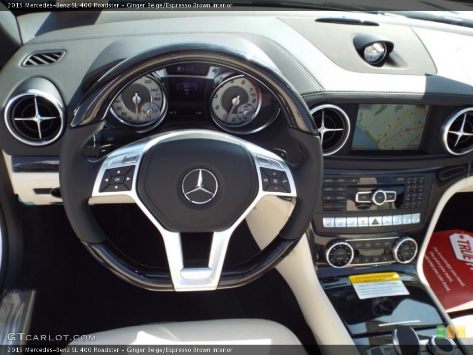 Ginger Beige/Espresso Brown Interior Dashboard for the 2015 Mercedes-Benz SL 400 Roadster #98019826