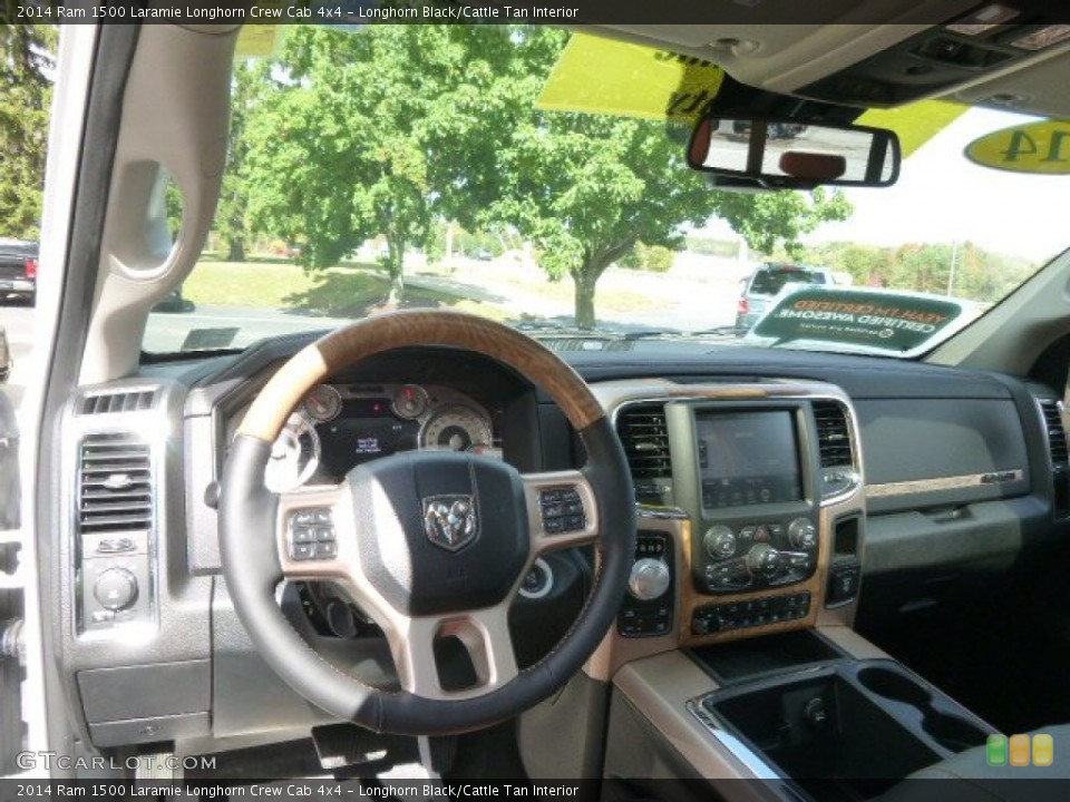 Longhorn Black/Cattle Tan Interior Dashboard for the 2014 Ram 1500 Laramie Longhorn Crew Cab 4x4 #98025289