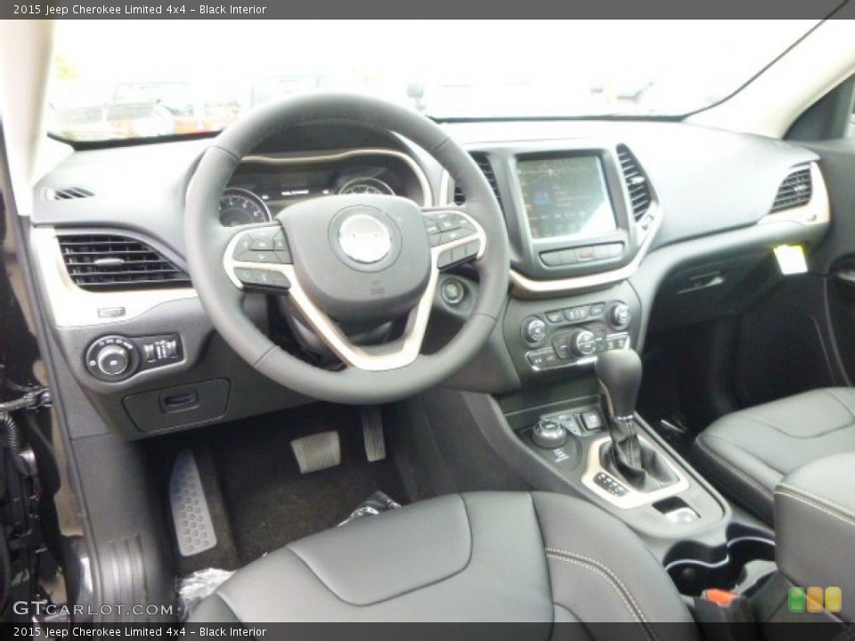 Black Interior Prime Interior for the 2015 Jeep Cherokee Limited 4x4 #98028091
