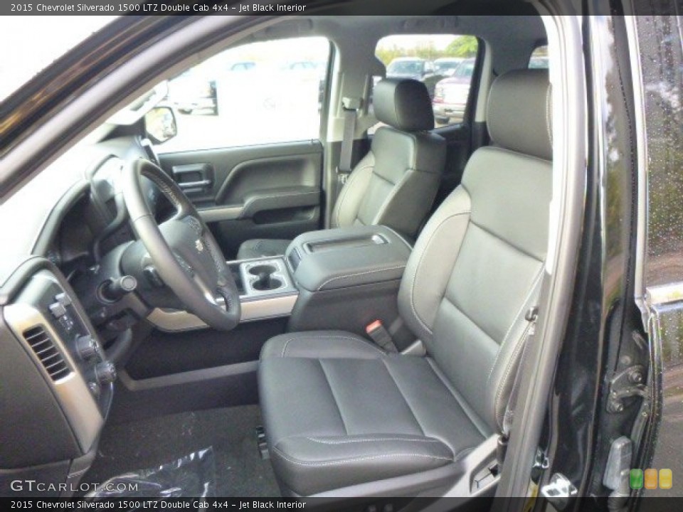 Jet Black Interior Photo for the 2015 Chevrolet Silverado 1500 LTZ Double Cab 4x4 #98031747