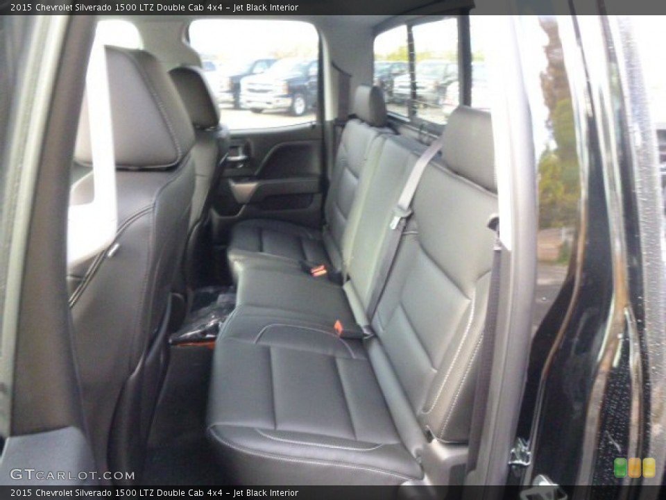 Jet Black Interior Rear Seat for the 2015 Chevrolet Silverado 1500 LTZ Double Cab 4x4 #98031784