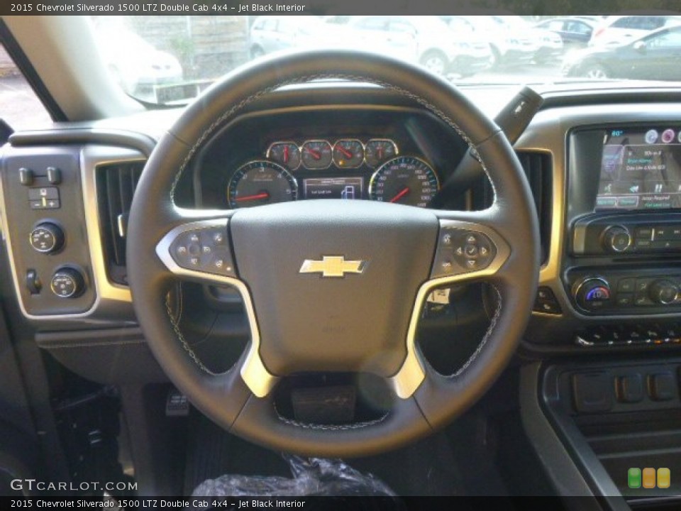 Jet Black Interior Steering Wheel for the 2015 Chevrolet Silverado 1500 LTZ Double Cab 4x4 #98031883