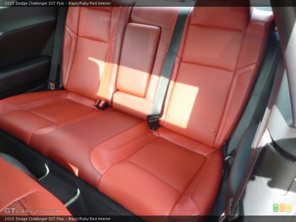 Black/Ruby Red Interior Rear Seat for the 2015 Dodge Challenger SXT Plus #98032288