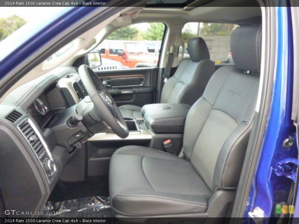 Black Interior Front Seat for the 2014 Ram 1500 Laramie Crew Cab 4x4 #98034388