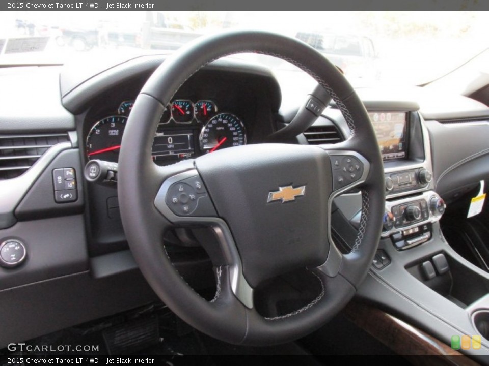 Jet Black Interior Steering Wheel for the 2015 Chevrolet Tahoe LT 4WD #98034523