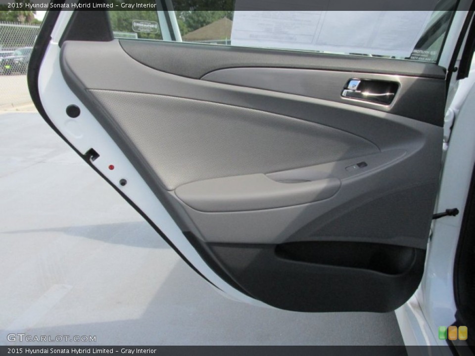 Gray Interior Door Panel for the 2015 Hyundai Sonata Hybrid Limited #98044201