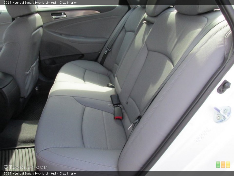 Gray Interior Rear Seat for the 2015 Hyundai Sonata Hybrid Limited #98044216